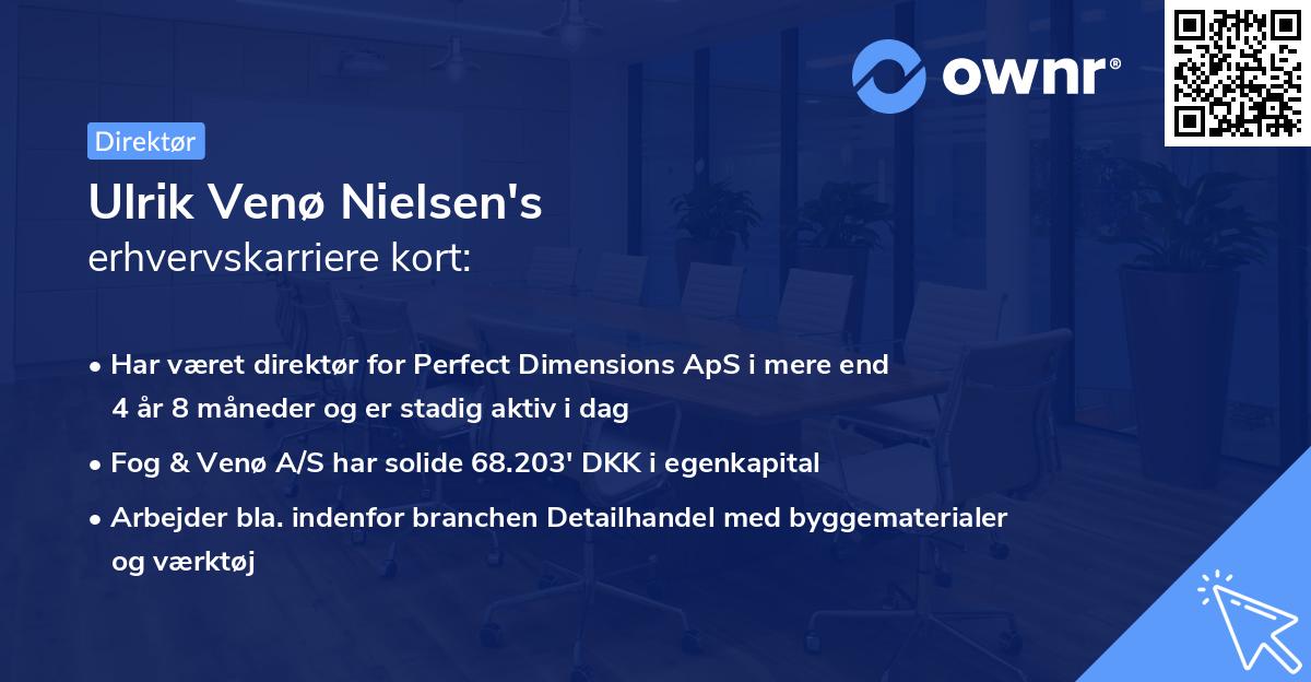 Ulrik Venø Nielsen's erhvervskarriere kort