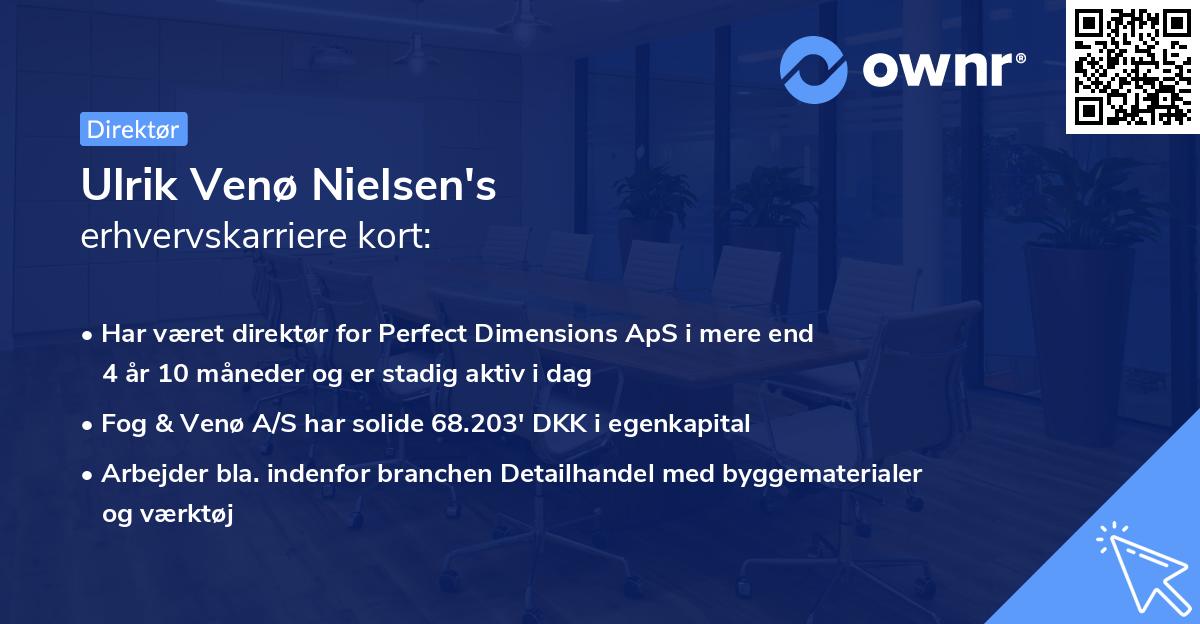 Ulrik Venø Nielsen's erhvervskarriere kort
