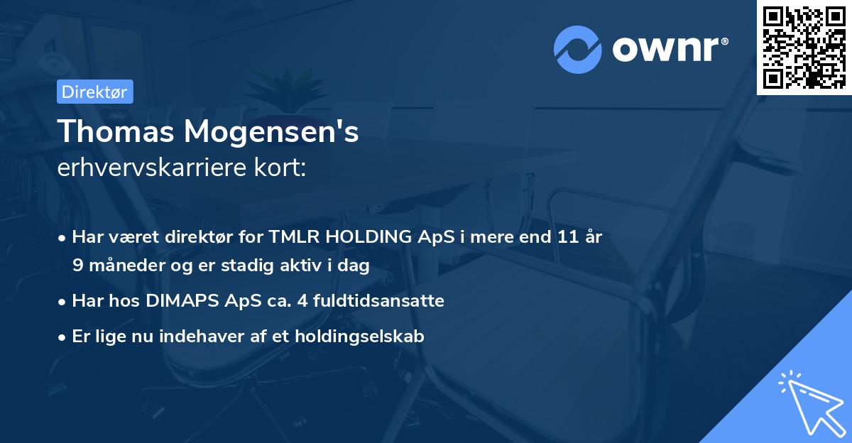 Thomas Mogensen's erhvervskarriere kort