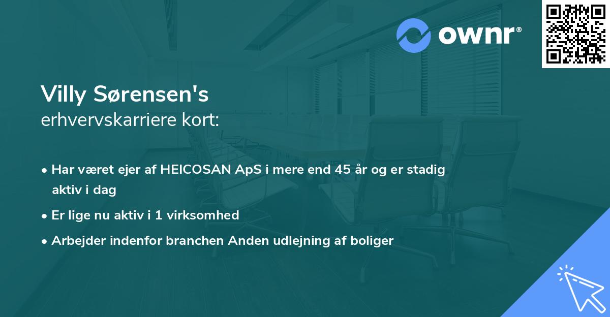 Villy Sørensen's erhvervskarriere kort