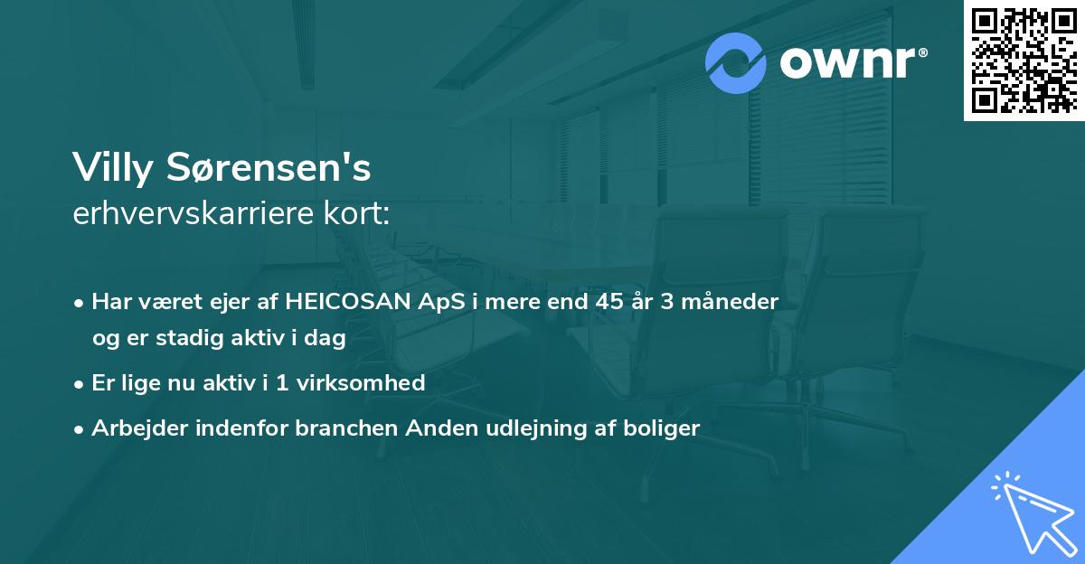 Villy Sørensen's erhvervskarriere kort