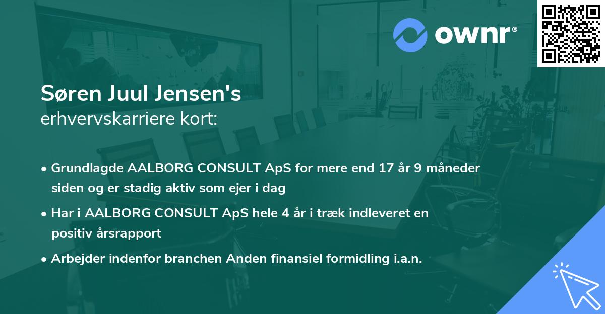 Søren Juul Jensen's erhvervskarriere kort