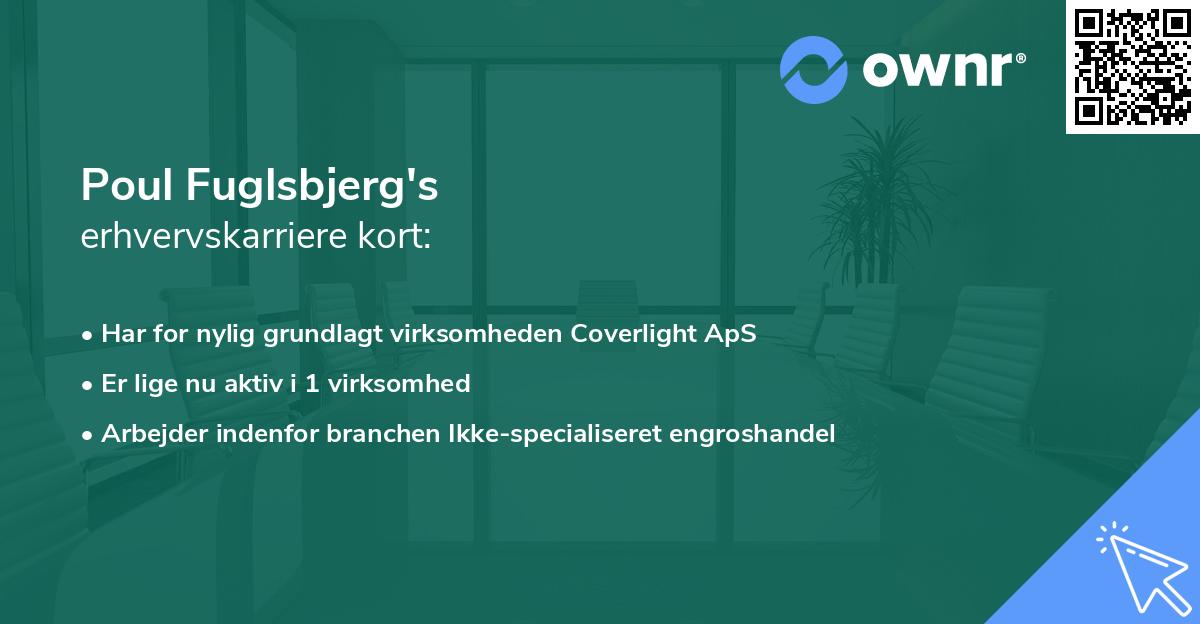 Poul Fuglsbjerg's erhvervskarriere kort