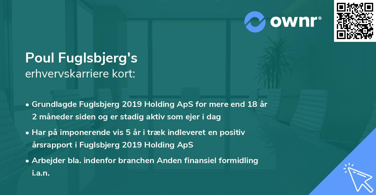 Poul Fuglsbjerg's erhvervskarriere kort