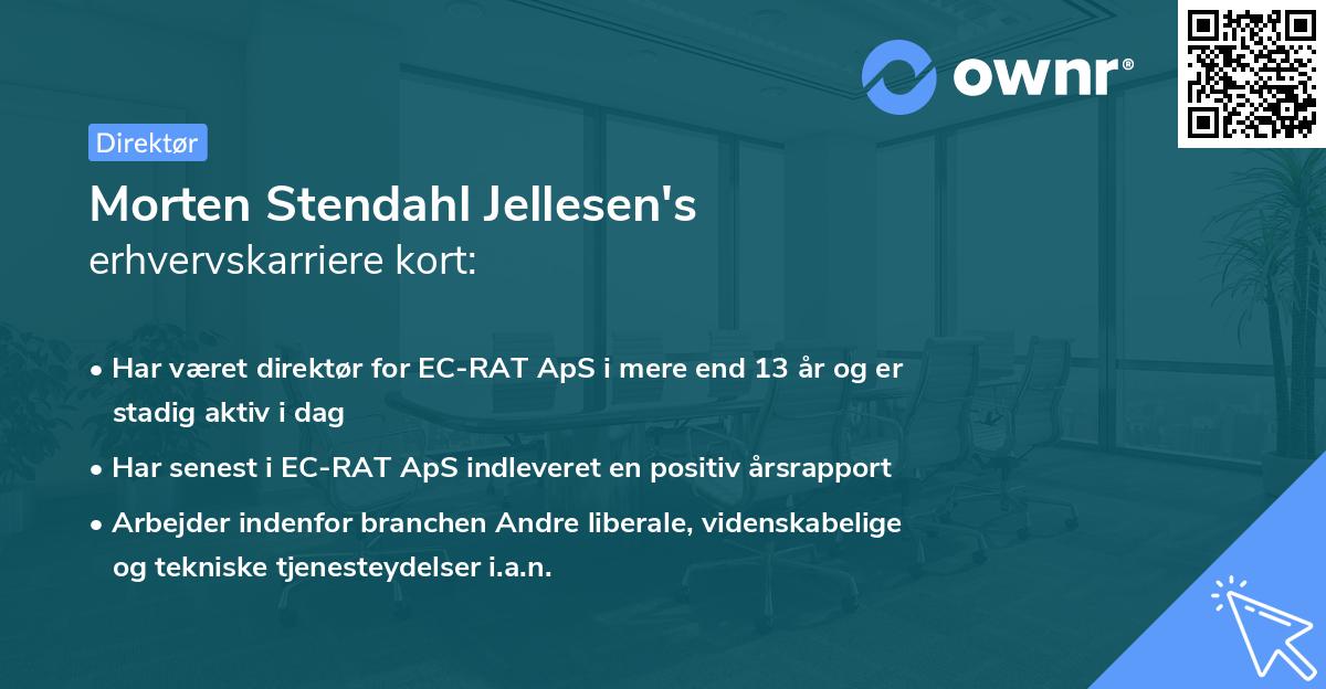 Morten Stendahl Jellesen's erhvervskarriere kort