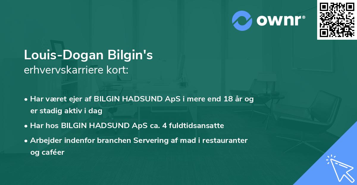 Louis-Dogan Bilgin's erhvervskarriere kort