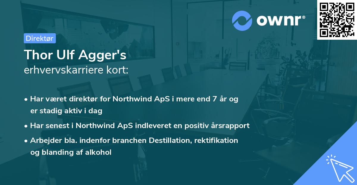 Thor Ulf Agger's erhvervskarriere kort