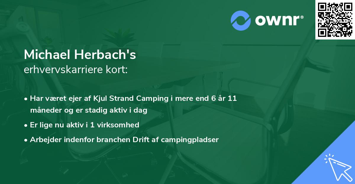 Michael Herbach's erhvervskarriere kort