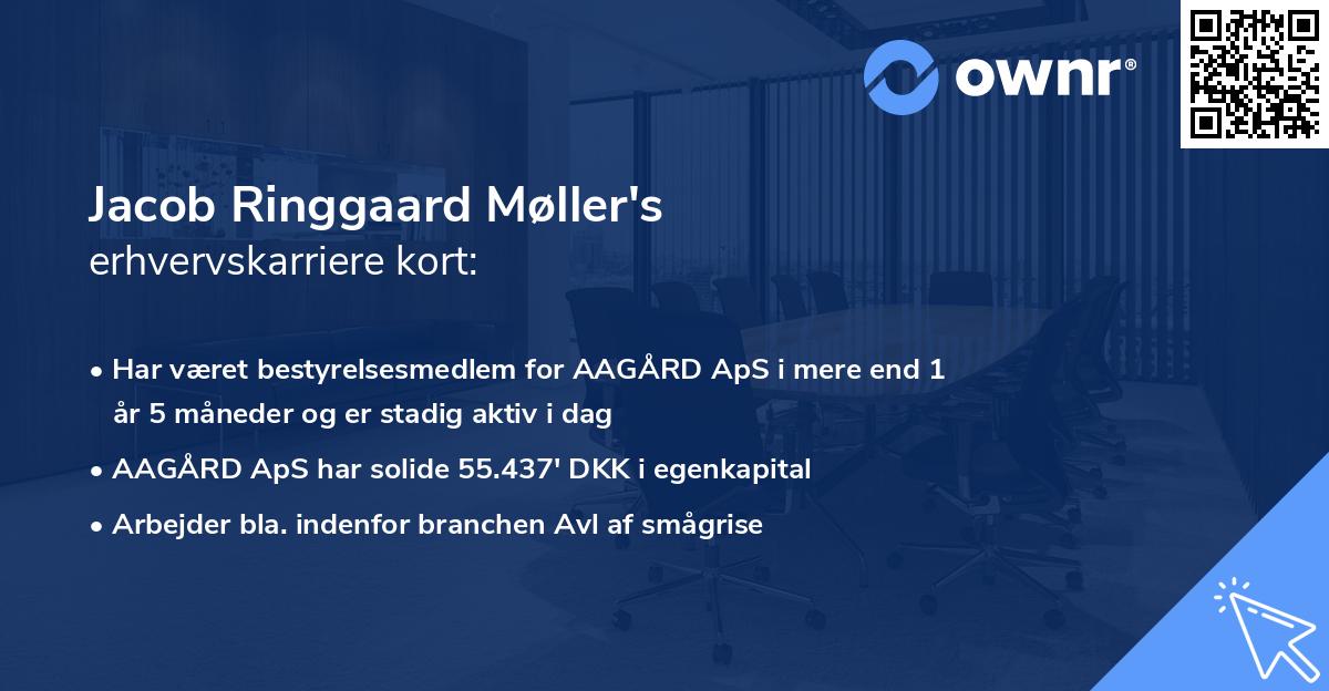 Jacob Ringgaard Møller's erhvervskarriere kort