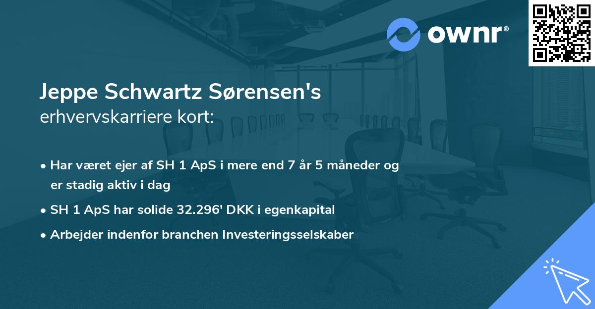 Jeppe Schwartz Sørensen's erhvervskarriere kort