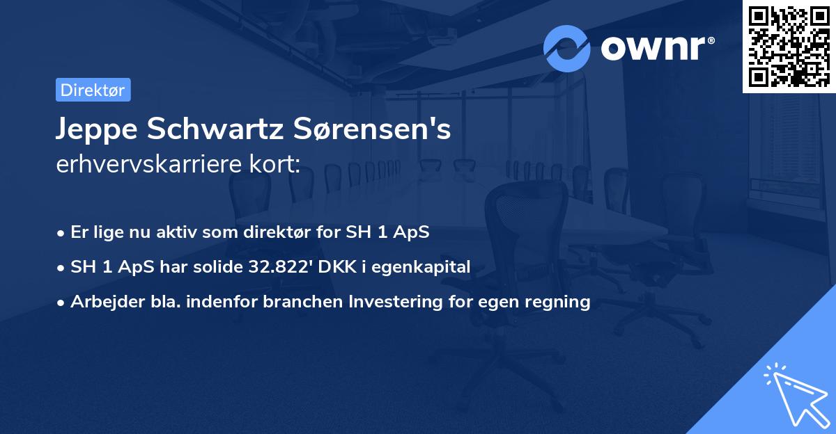 Jeppe Schwartz Sørensen's erhvervskarriere kort