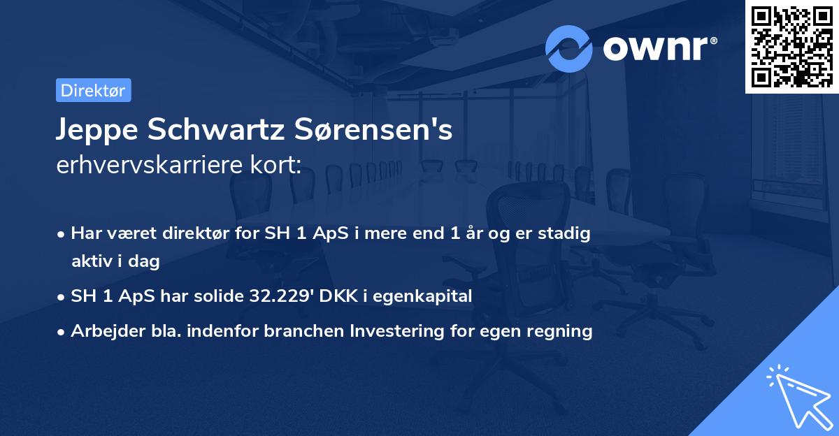 Jeppe Schwartz Sørensen's erhvervskarriere kort