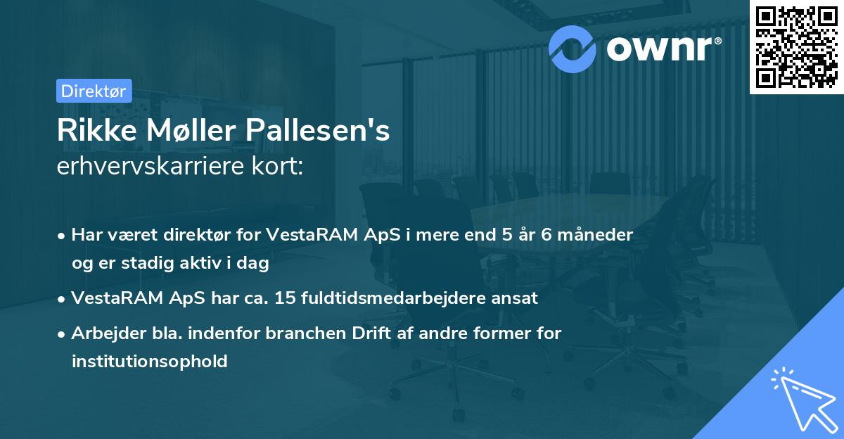Rikke Møller Pallesen's erhvervskarriere kort
