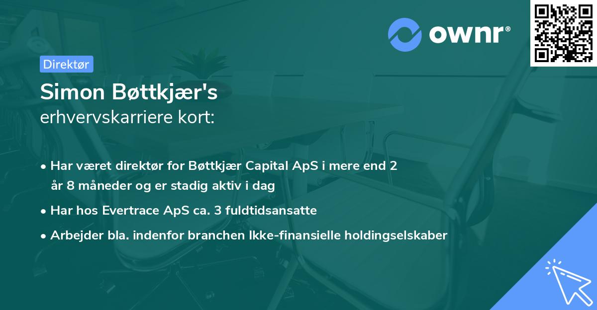 Simon Bøttkjær's erhvervskarriere kort