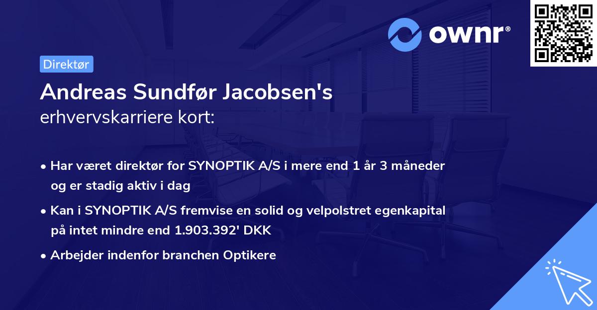 Andreas Sundfør Jacobsen's erhvervskarriere kort