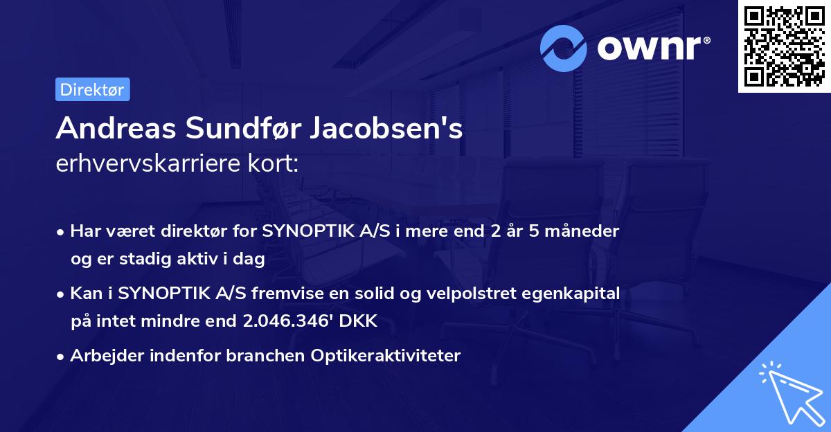 Andreas Sundfør Jacobsen's erhvervskarriere kort
