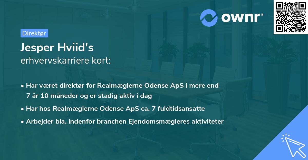 Jesper Hviid's erhvervskarriere kort