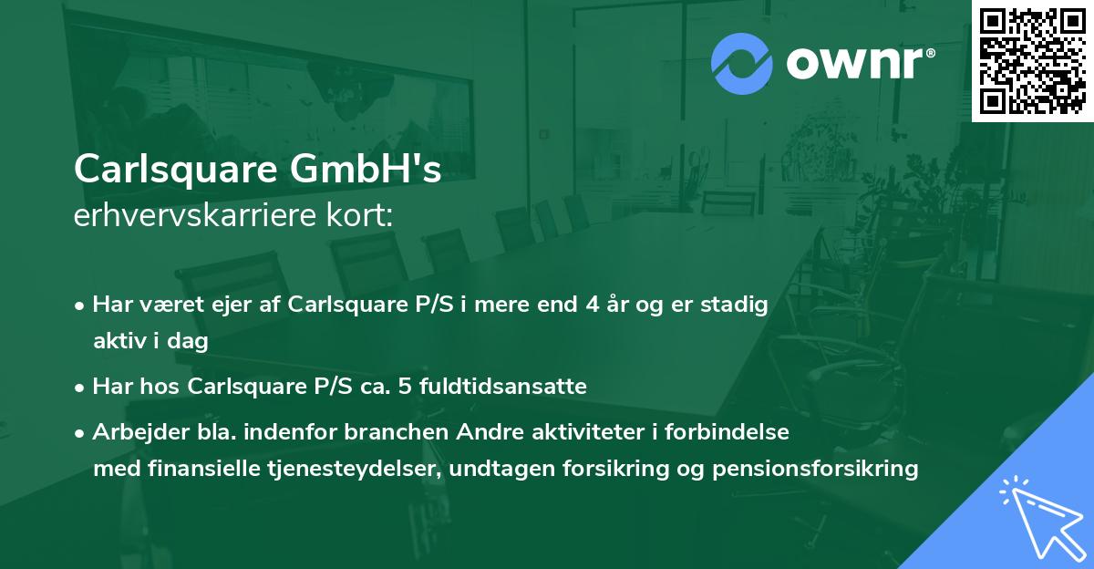 Carlsquare GmbH's erhvervskarriere kort