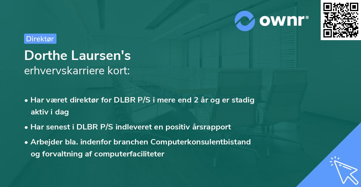 Dorthe Laursen's erhvervskarriere kort