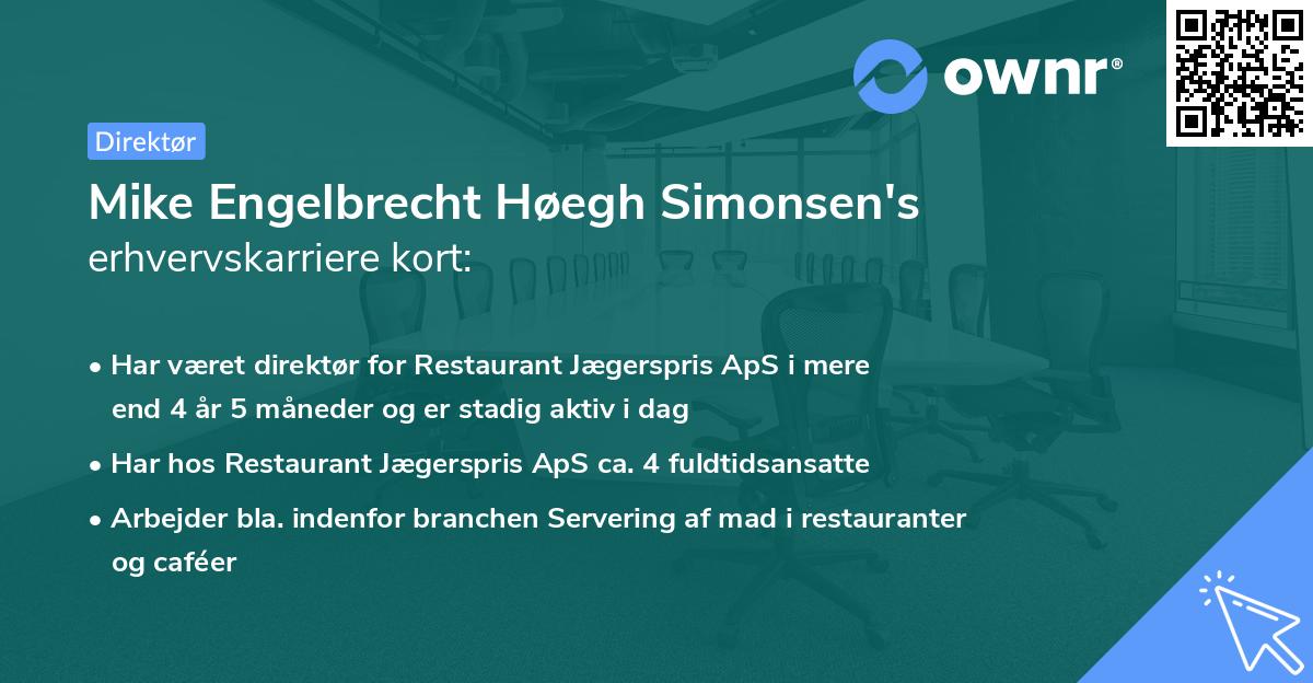 Mike Engelbrecht Høegh Simonsen's erhvervskarriere kort