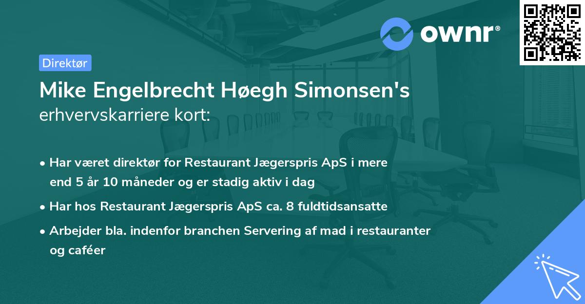 Mike Engelbrecht Høegh Simonsen's erhvervskarriere kort