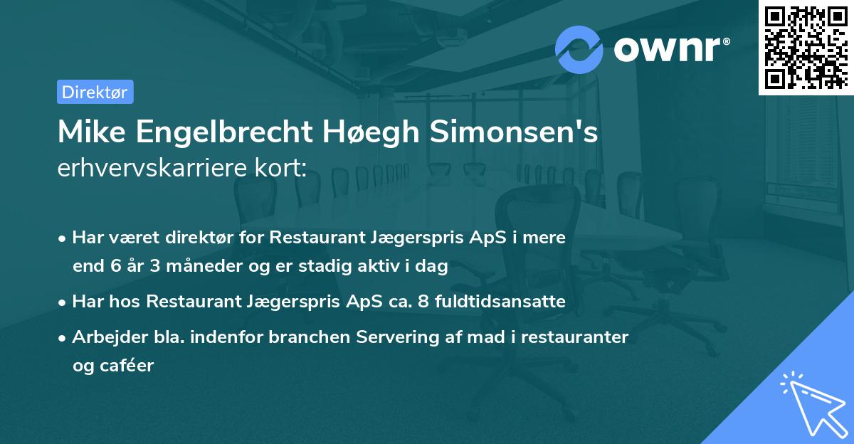 Mike Engelbrecht Høegh Simonsen's erhvervskarriere kort