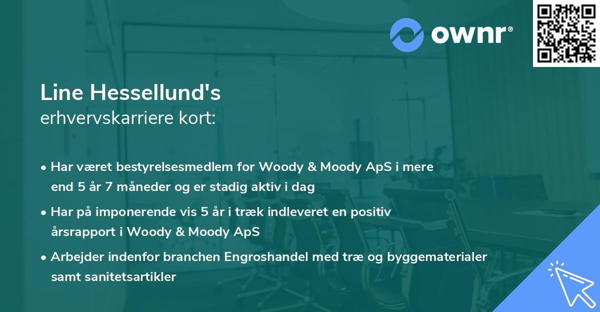 Line Hessellund's erhvervskarriere kort