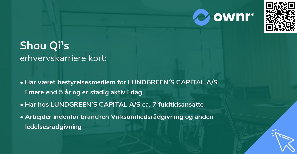 Shou Qi's erhvervskarriere kort