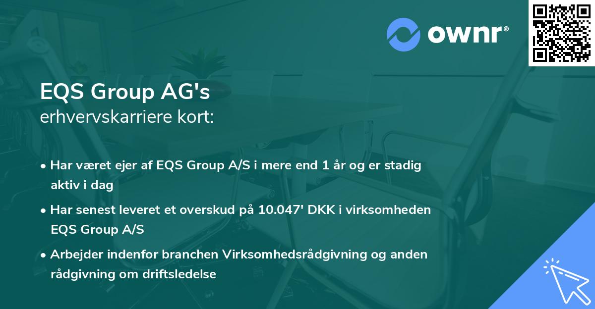 EQS Group AG's erhvervskarriere kort