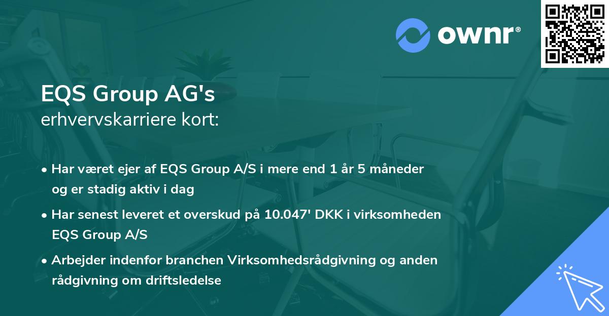 EQS Group AG's erhvervskarriere kort