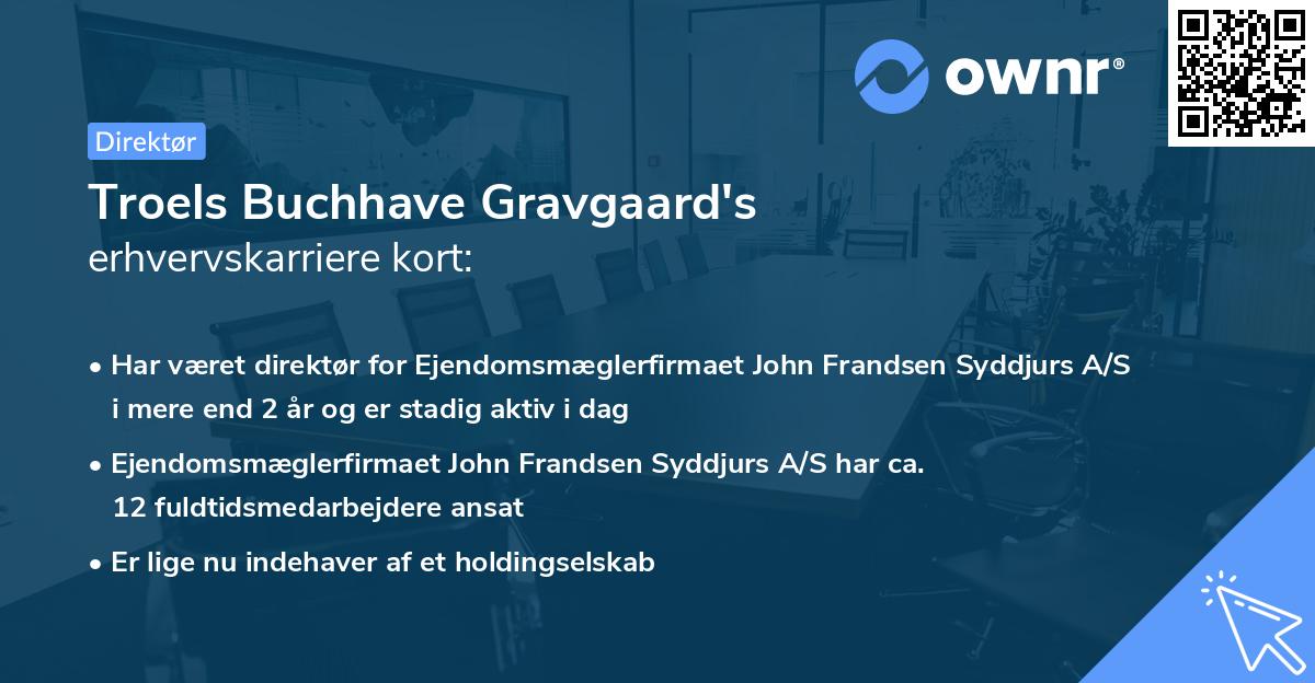 Troels Buchhave Gravgaard's erhvervskarriere kort