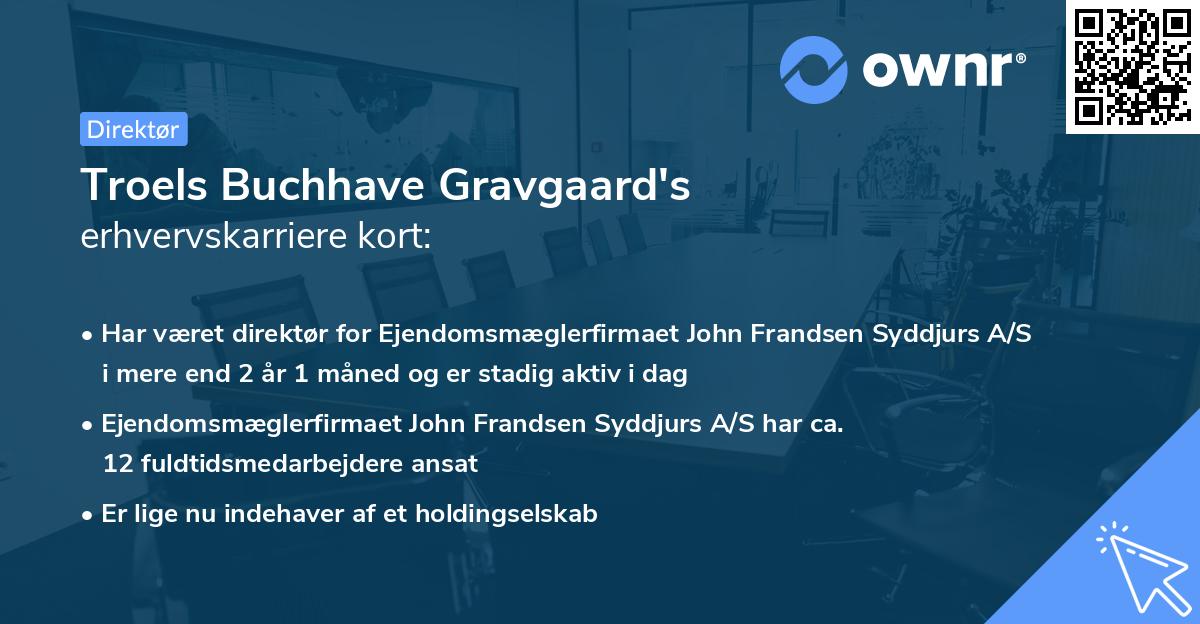 Troels Buchhave Gravgaard's erhvervskarriere kort