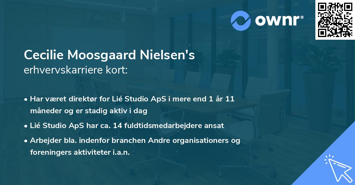 Cecilie Moosgaard Nielsen's erhvervskarriere kort