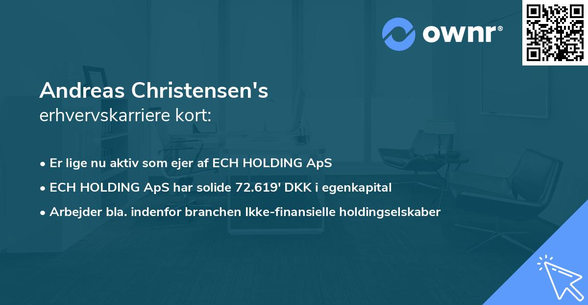 Andreas Christensen's erhvervskarriere kort