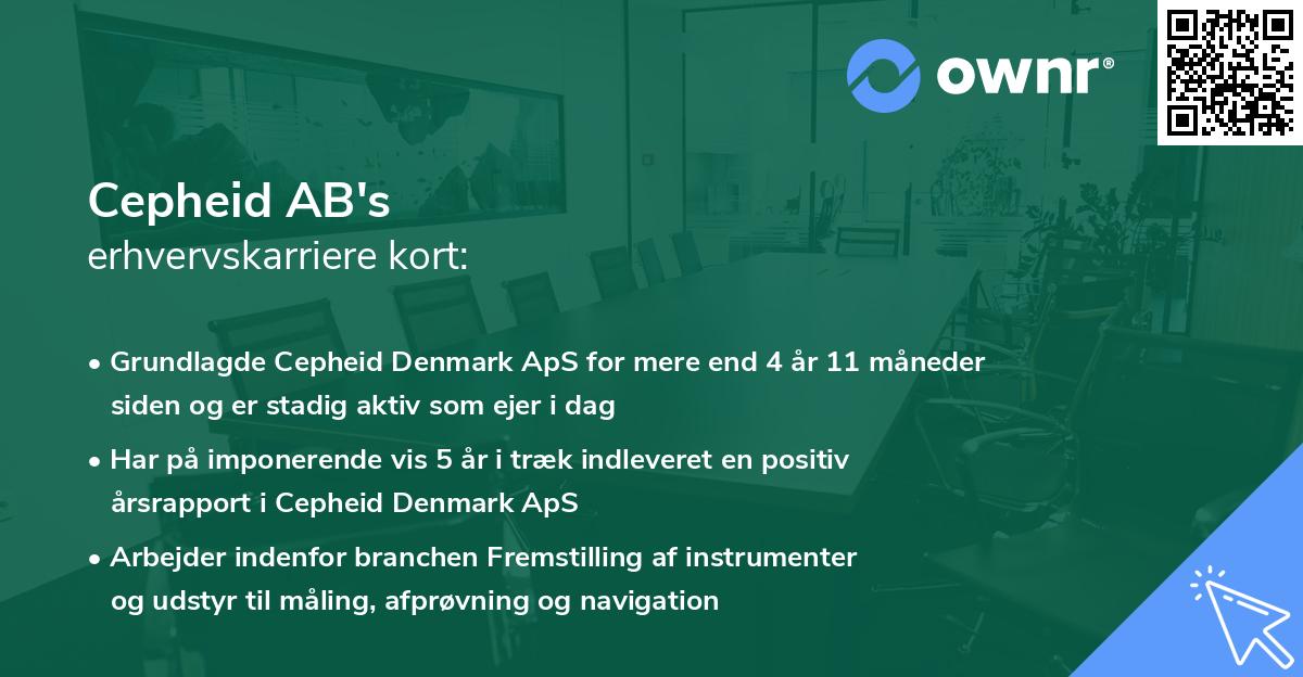 Cepheid AB's erhvervskarriere kort