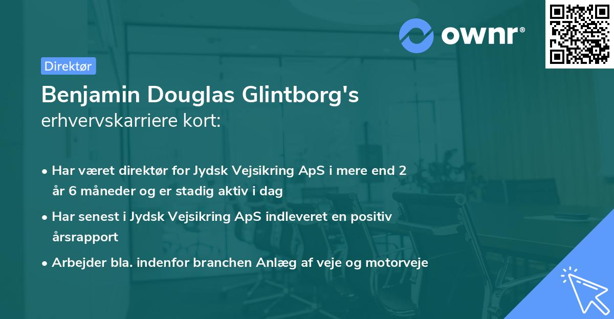 Benjamin Douglas Glintborg's erhvervskarriere kort