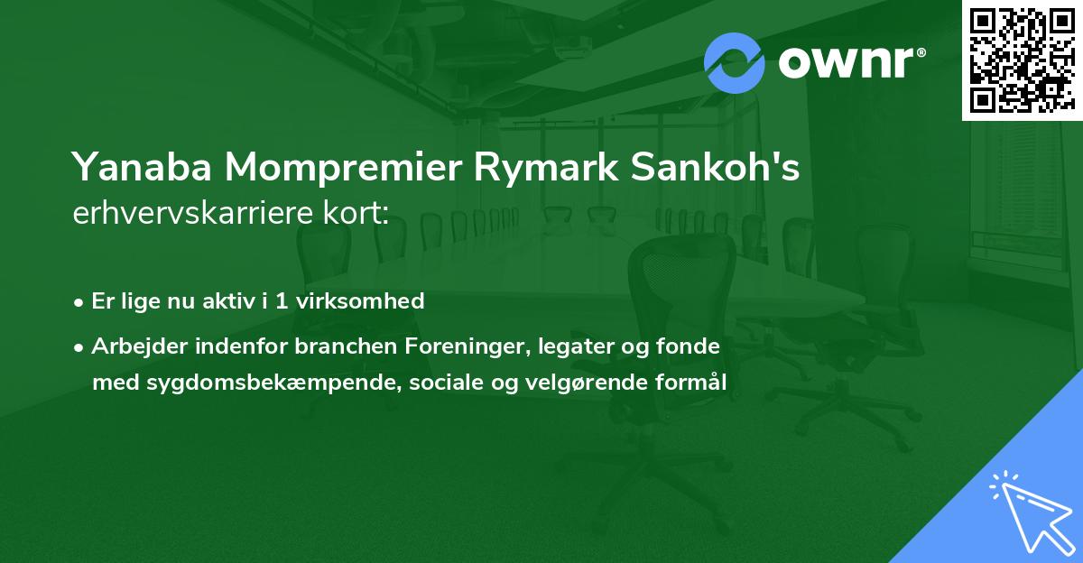 Yanaba Mompremier Rymark Sankoh's erhvervskarriere kort