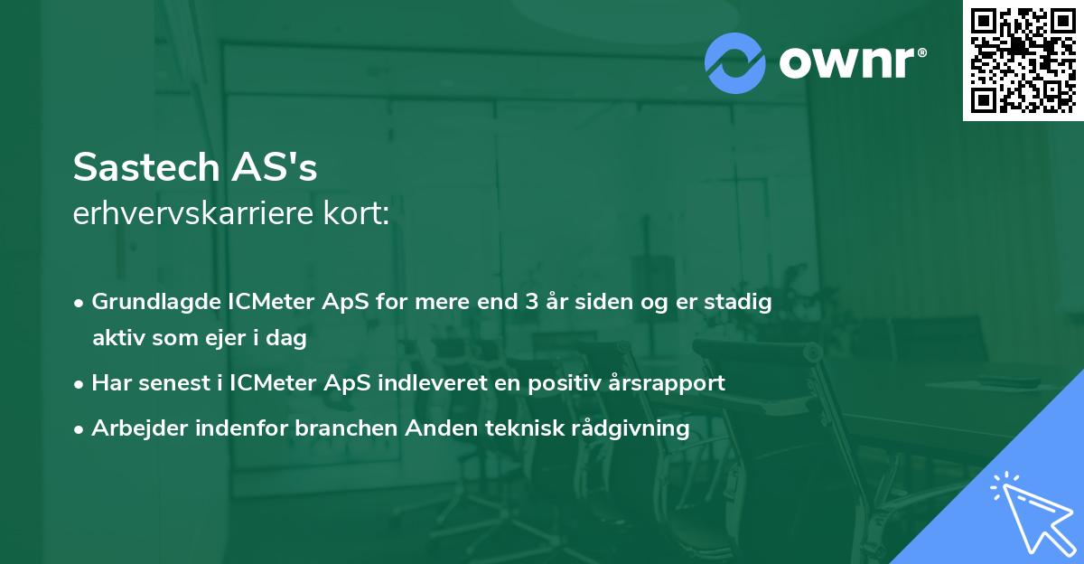 Sastech AS's erhvervskarriere kort