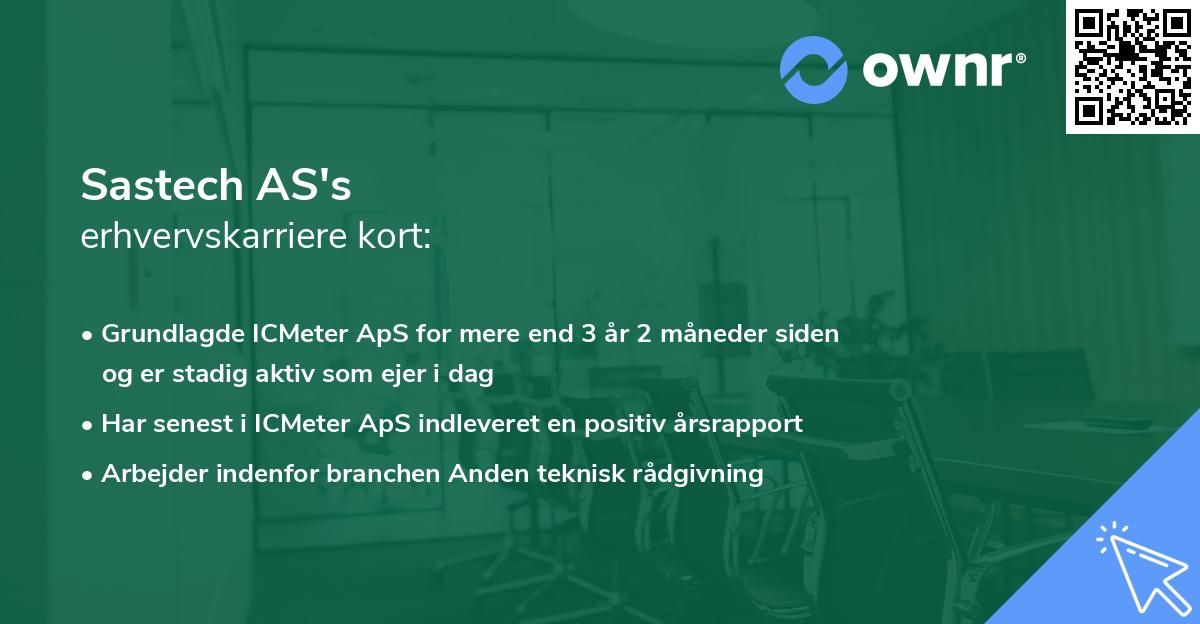 Sastech AS's erhvervskarriere kort