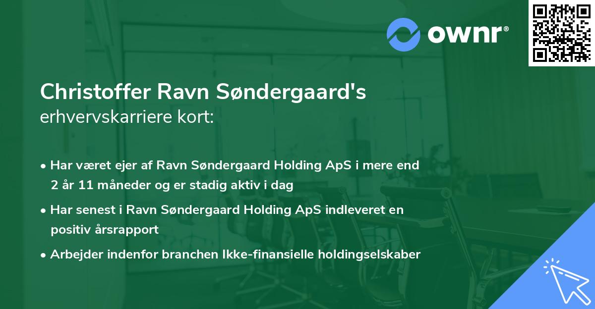 Christoffer Ravn Søndergaard's erhvervskarriere kort