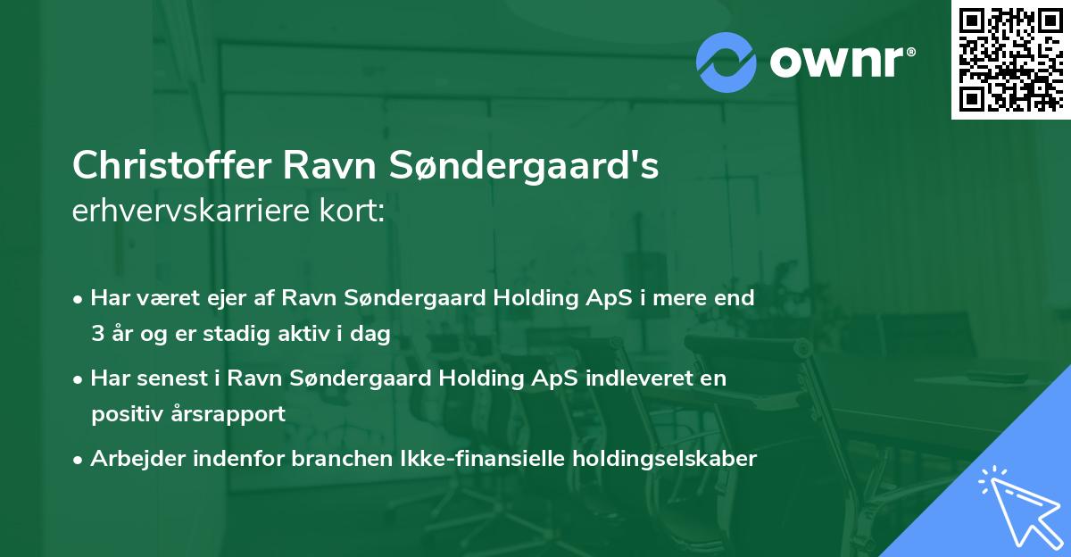 Christoffer Ravn Søndergaard's erhvervskarriere kort