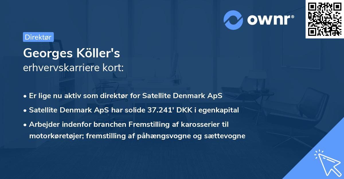 Georges Köller's erhvervskarriere kort