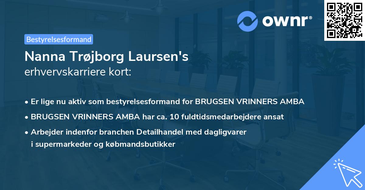 Nanna Trøjborg Laursen's erhvervskarriere kort