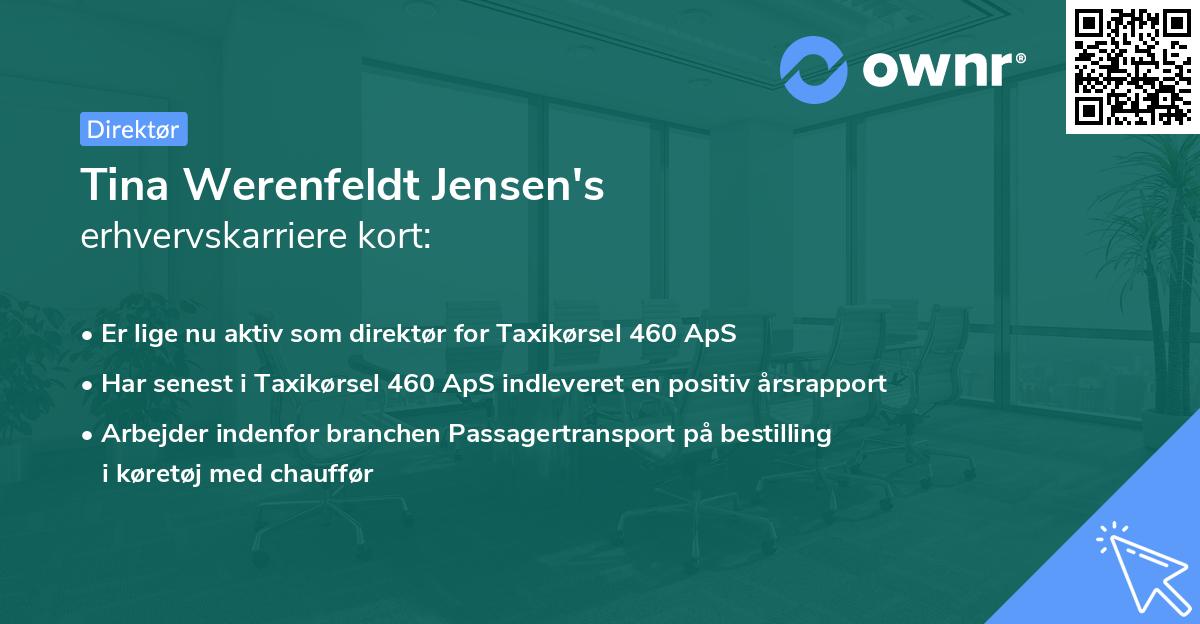 Tina Werenfeldt Jensen's erhvervskarriere kort