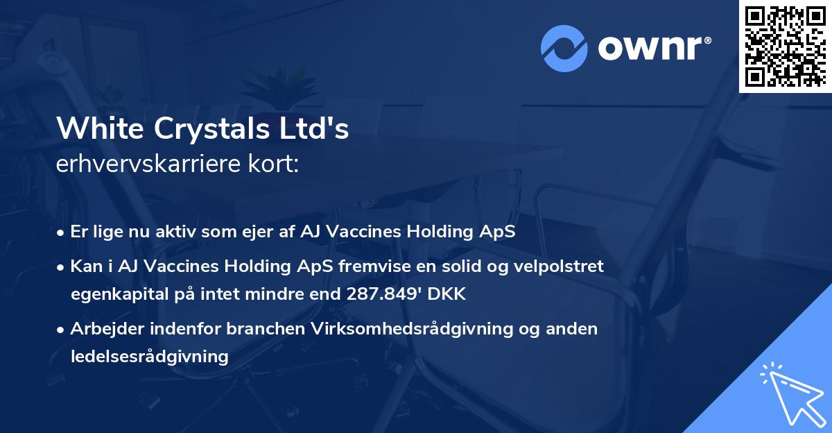 White Crystals Ltd's erhvervskarriere kort