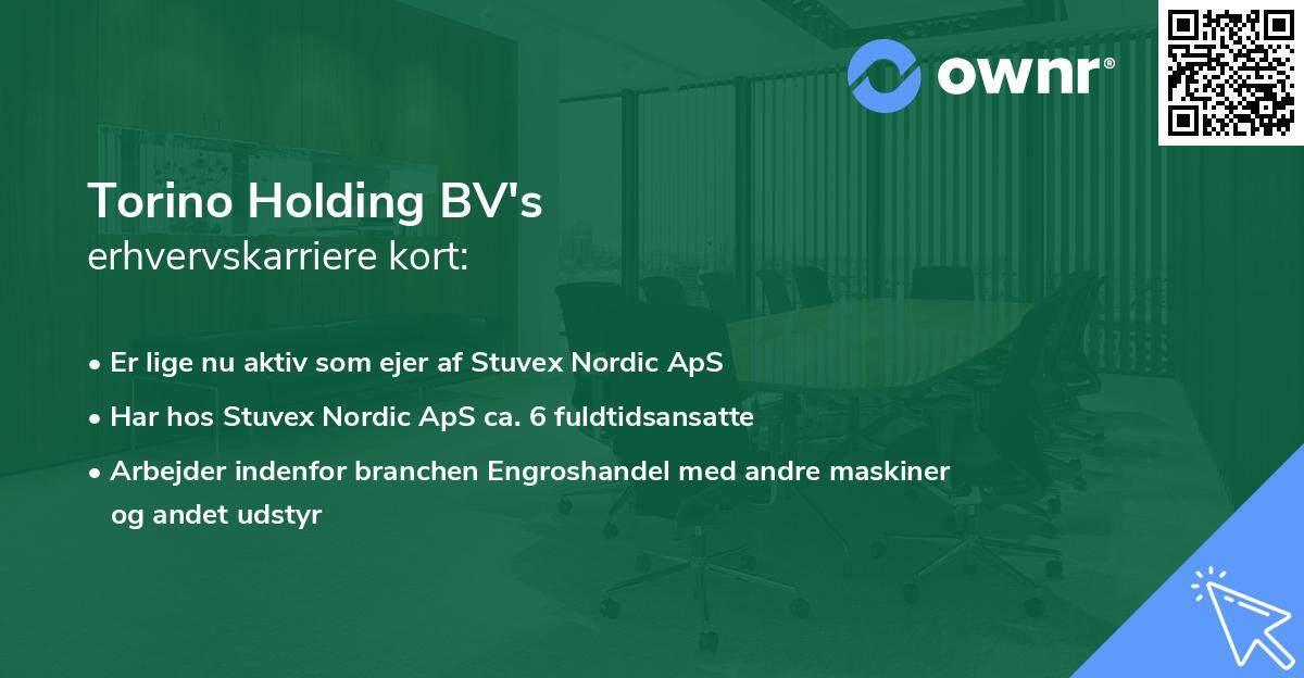 Torino Holding BV's erhvervskarriere kort