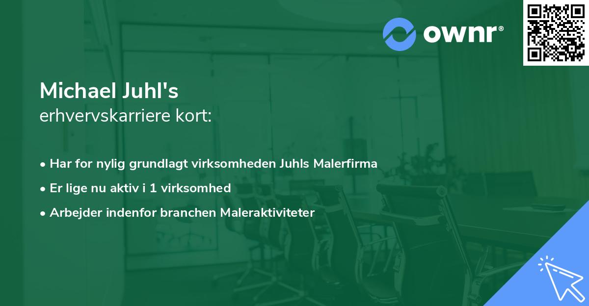 Michael Juhl's erhvervskarriere kort