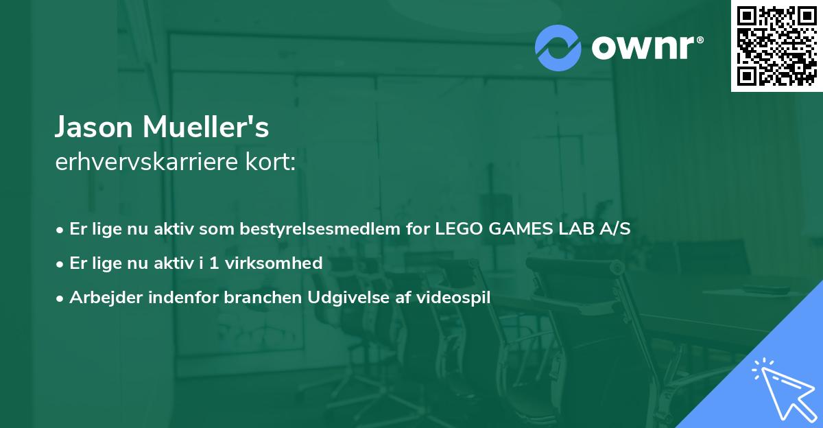 Jason Mueller's erhvervskarriere kort