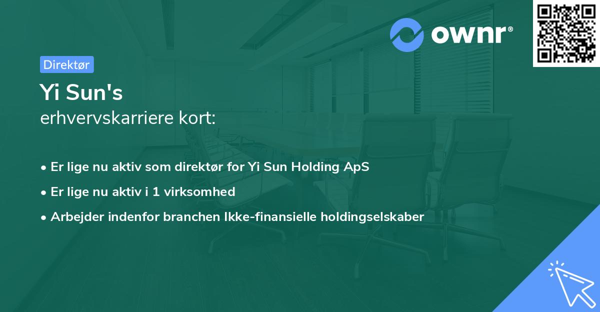 Yi Sun's erhvervskarriere kort