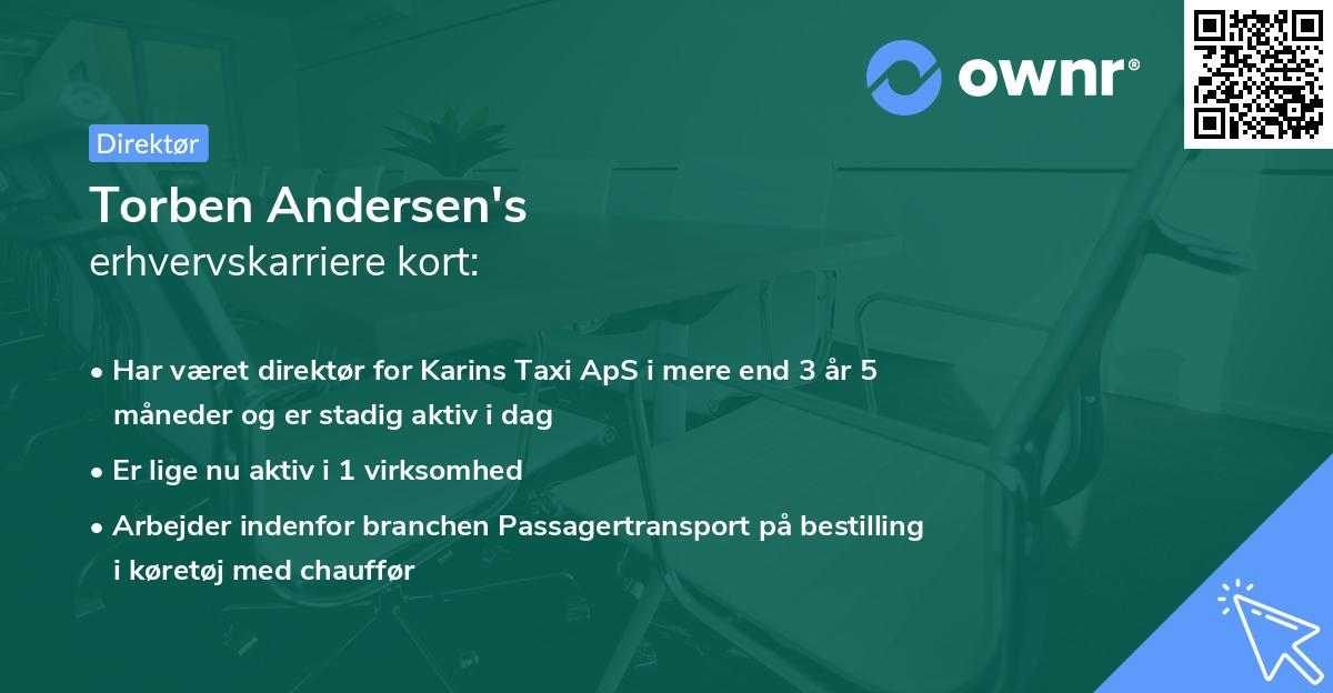 Torben Andersen's erhvervskarriere kort